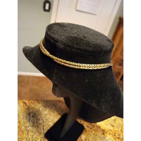 Lucky Brand Necklace Long Beaded Fringe Chest Plate Gold Black White Boho - Picture 6 of 8